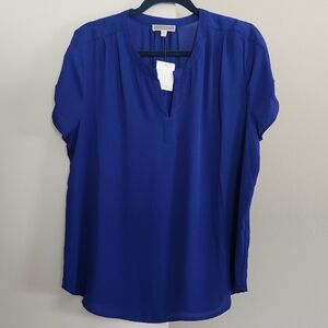 Pleione Royal Blue Women's Blouse